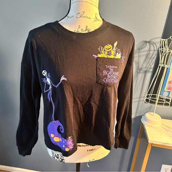Disney Tops - Disney's Tim Burton's The Nightmare Before Christmas long sleeve tee shirt